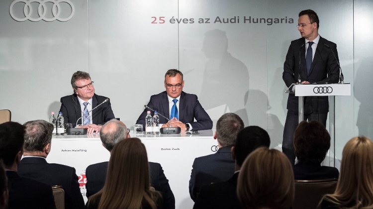 Audi To Set Up HUF 6.15 Bn R+D Centre In Hungary