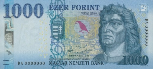 New 1000 Forint Note Launched On 1st March