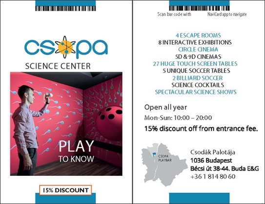 CSOPA Science Center-15% MiniCards Discount