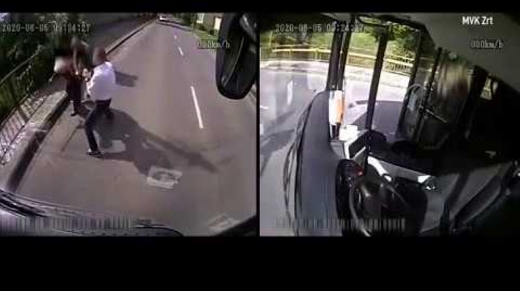 Video: Hungarian Hero Bus Driver Confronts Mugger
