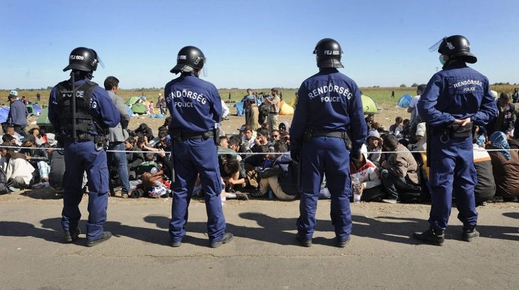 Refugees Throw Stones At Police At Hungarian Border