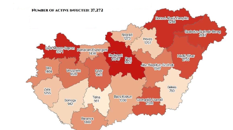 Coronavirus: Active Cases Stand At 37,272 With 47 New Deaths In Hungary