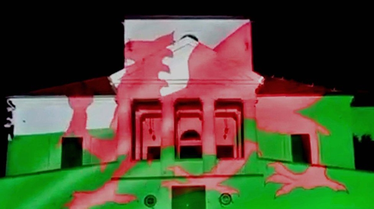 Watch: Hungary's “Welshest” Village Lit Up Castle For St David's Day