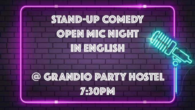 Stand-Up Comedy Open Mic Night @ Grandio, 20 June