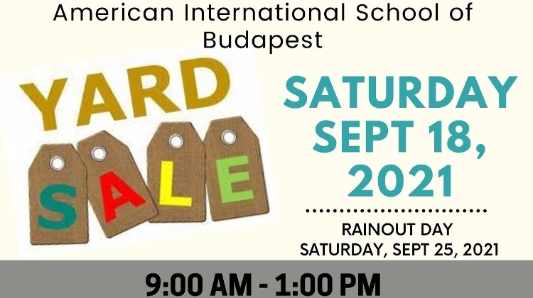 Huge Yard Sale, American International School of Budapest, 18 September