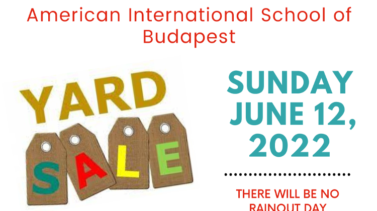 'Yard Sale', American International School Budapest, 12 June