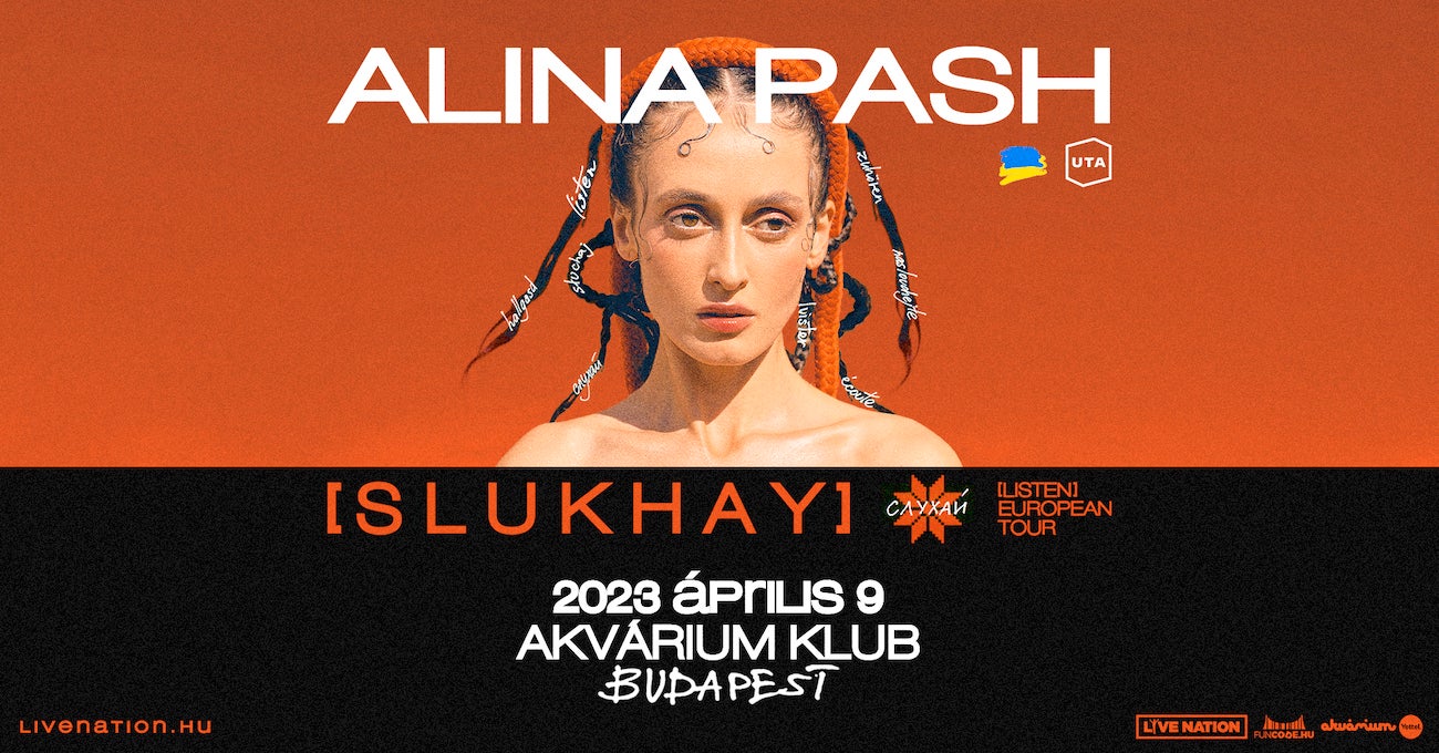 Alina Pash Concert, Akvárium Club Budapest, 9 April