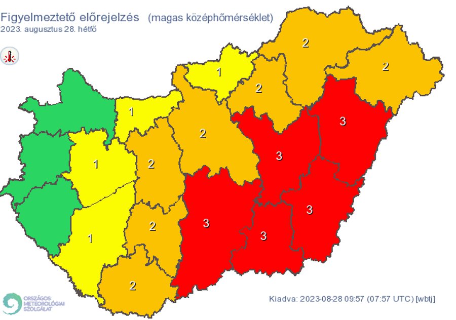 Heat Alert Issued in Hungary