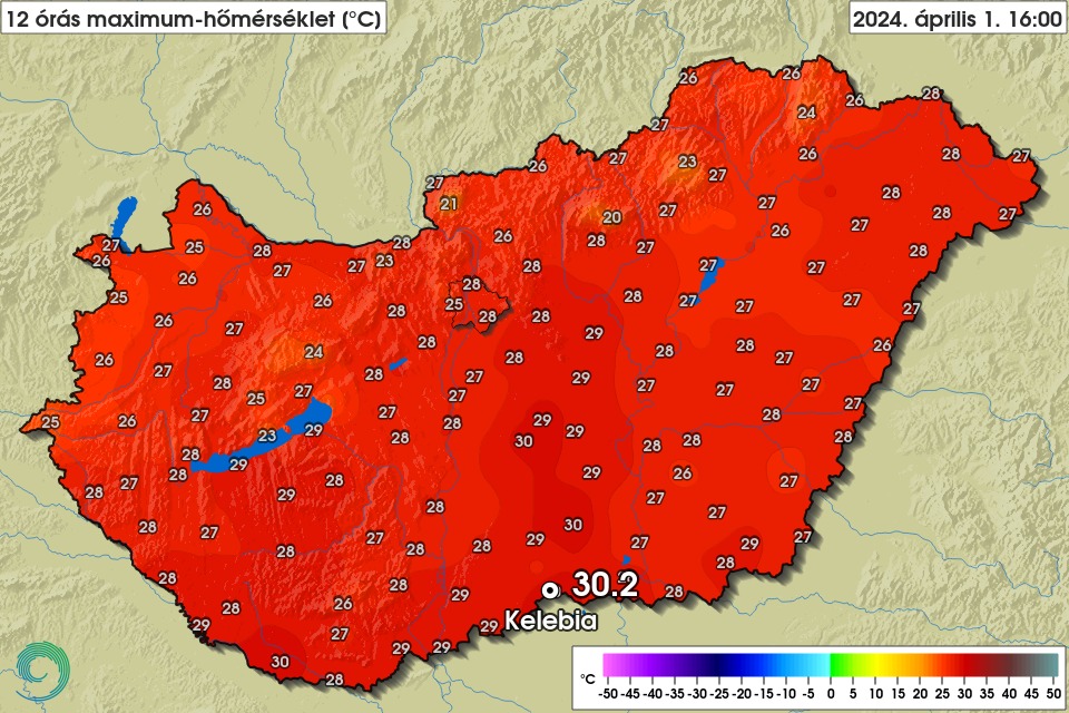 No Joke: Heat Records Broken in Four More Categories in Hungary on April 1st