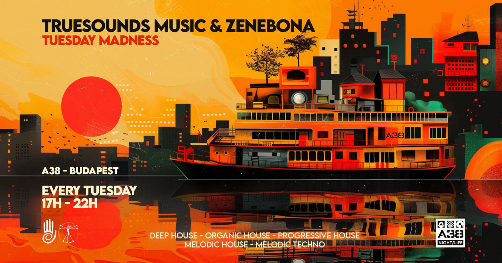 TrueSounds & Zenebona - Tuesday Madness, A38 Ship Budapest, 21 May