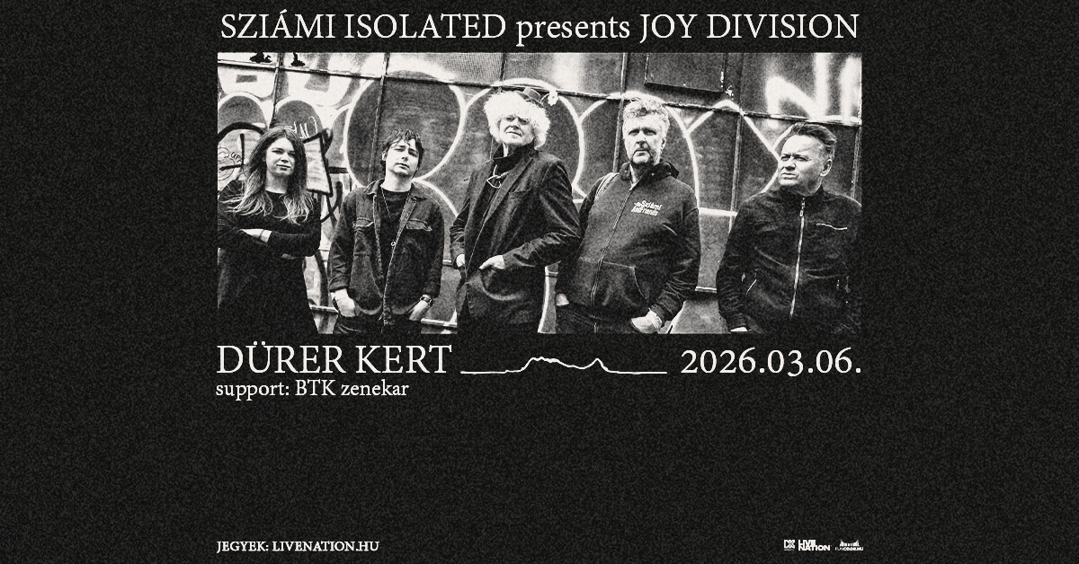 Sziámi Isolated Recalls the Songs of Joy Division, Dürer Kert Budapest on 6 March
