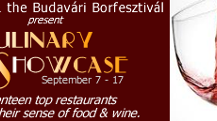Special Budapest Wine Festival Menus From 7-17 September
