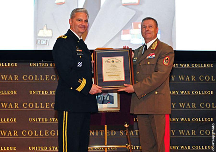 Hungary's Chief Of Staff General Tibor Benko Inducted Into The War College Hall Of Fame