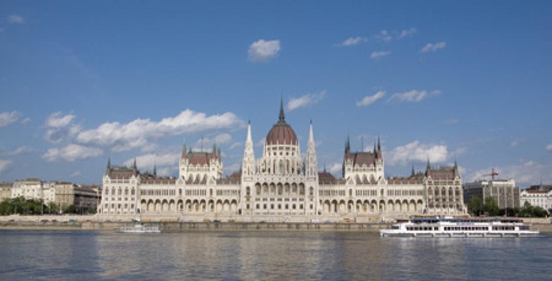 New Pier Built At Parliament In Budapest
