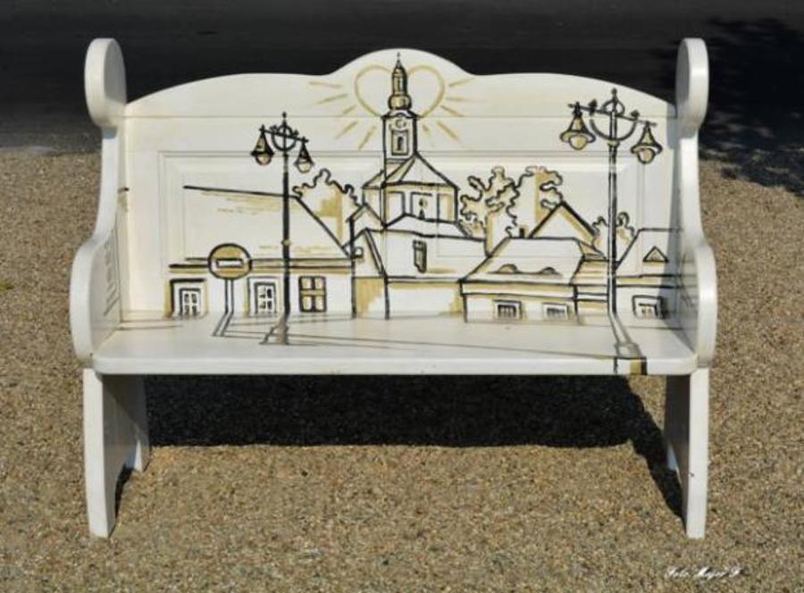 Hungary's Szentendre Gets Painted Benches On Riverside Promenade