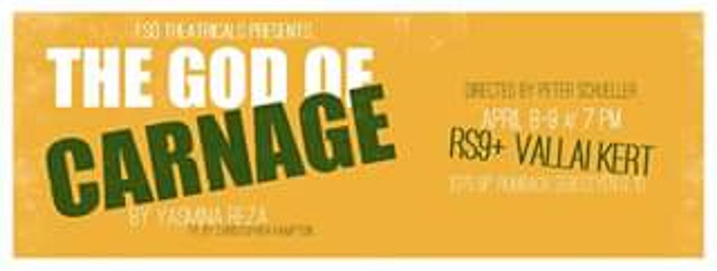 The God of Carnage - Presented By Eső Theatricals, 8 & 9 April