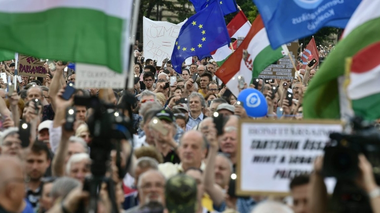 'Demonstration For Democracy' Staged At Parliament