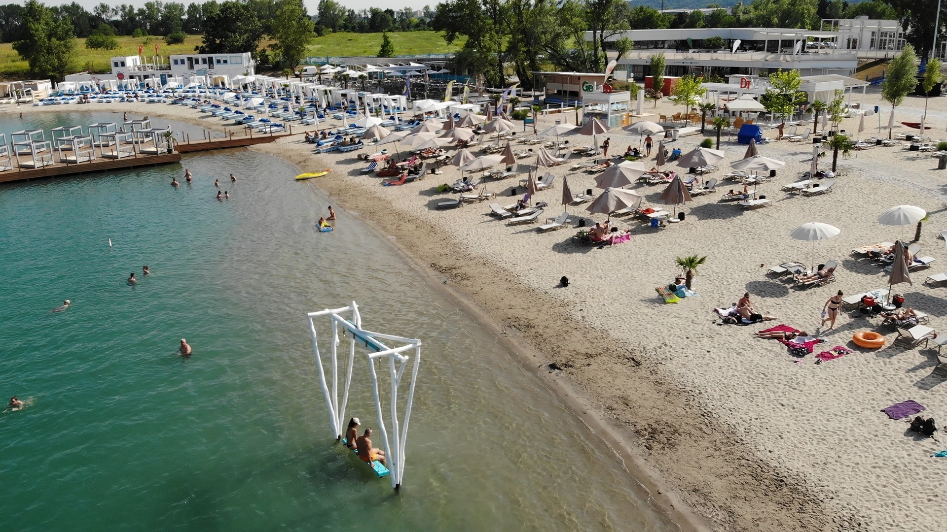 Enjoy A Summer Seaside Resort Feeling At Lupa Lake In Budakalász Near Budapest