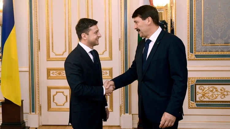 Hungarian President Áder Has Bilateral Talks With Zelensky