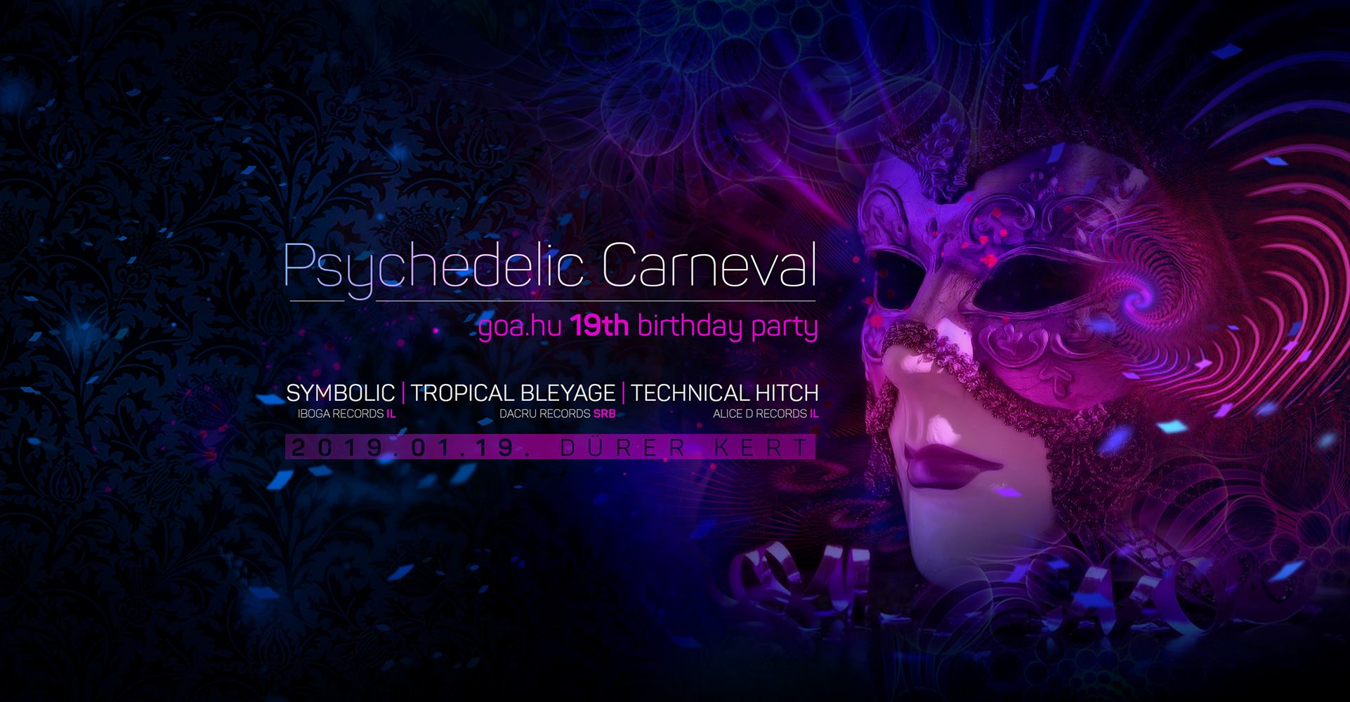 'Psychedelic Carneval', Dürer Garden, 19 January