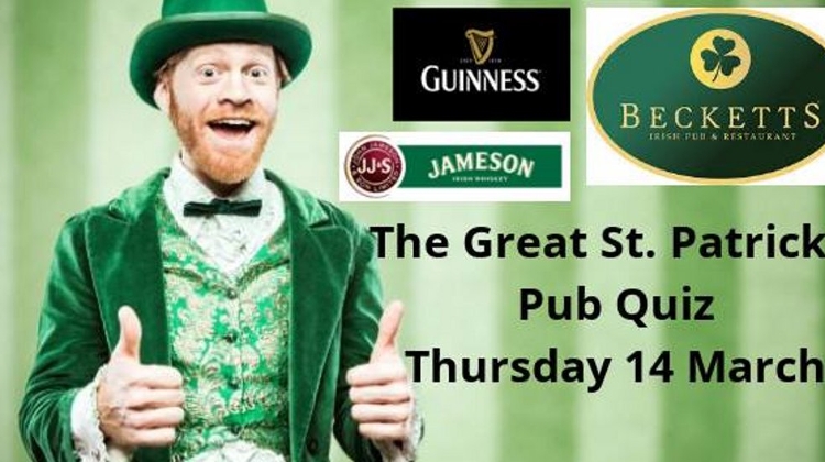 The Great St.Patrick's Pub Quiz, Becketts Irish Pub Budapest, 14 March