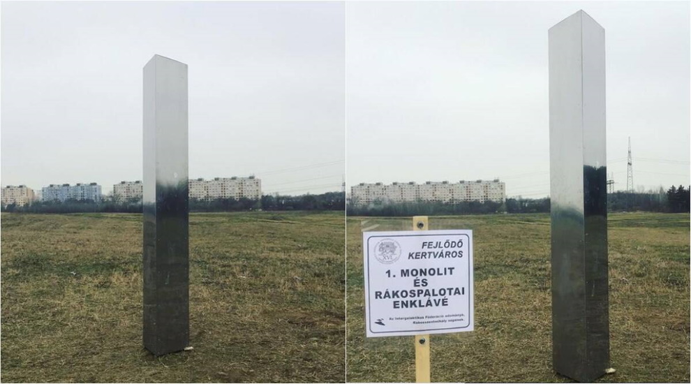 Mysterious Metal Monolith Appears In Budapest