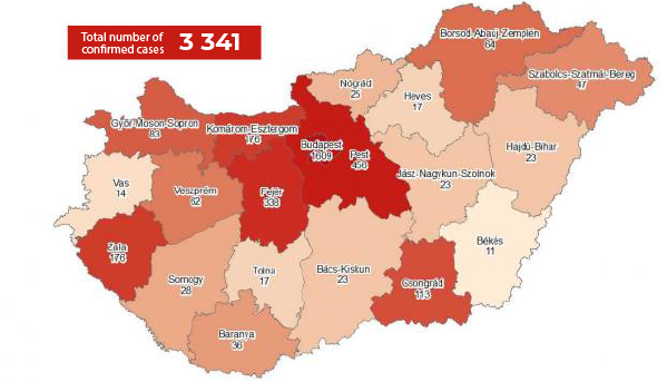 Coronavirus Cases Rise To 3341 With 430 Deaths In Hungary