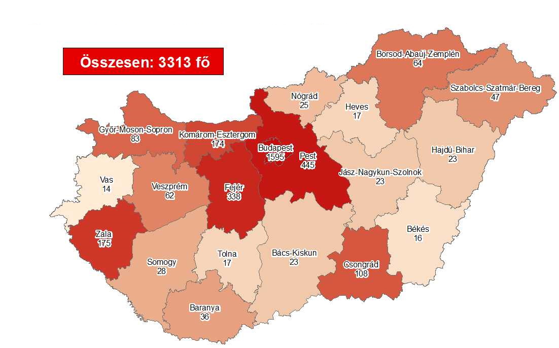 Coronavirus Cases Rise To 3313 With 425 Deaths In Hungary