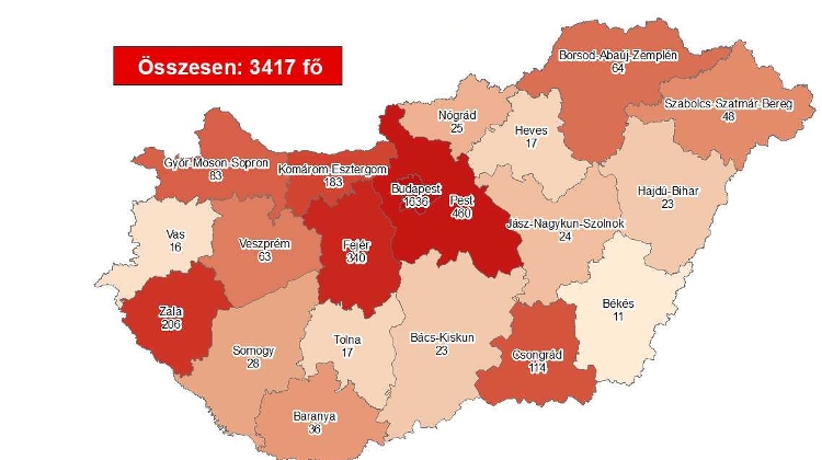 Coronavirus Cases Rise To 3417 With 442 Deaths In Hungary