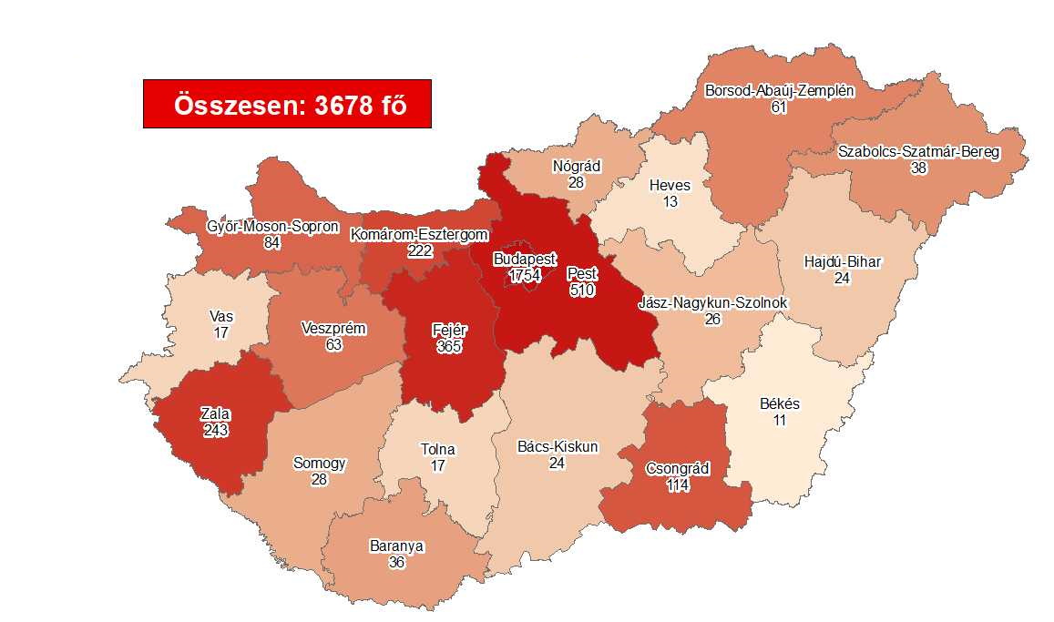 Coronavirus: Cases Rise To 3678, With 476 Deaths In Hungary