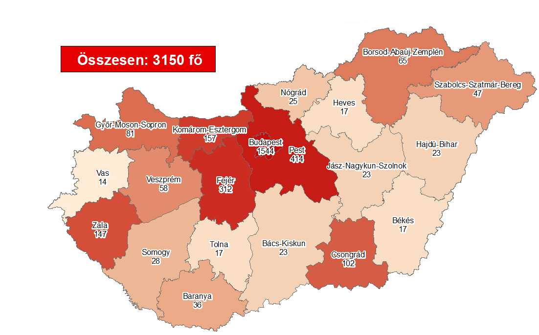 Coronavirus Cases Rise To 3150 With 383 Deaths In Hungary