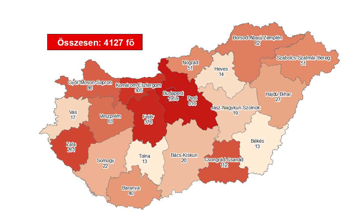 Coronavirus: Cases Rise To 4127 With 578 Deaths In Hungary