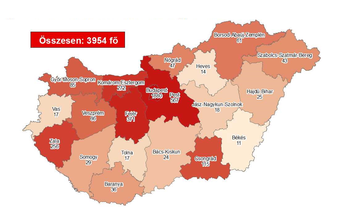 Coronavirus: Cases Rise To 3954 With 539 Deaths In Hungary