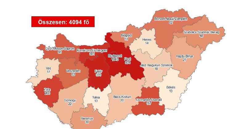 Coronavirus: Cases Rise To 4094 With No New Deaths In Hungary