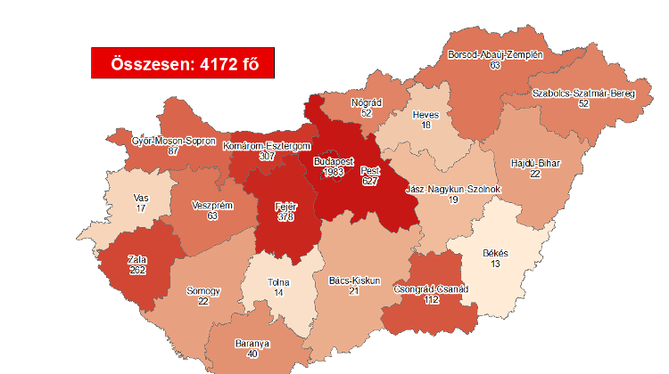Coronavirus: Active Cases Stand At 832 With One New Death In Hungary