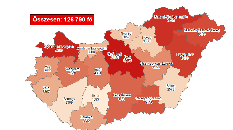 Covid Update: 94,704 Active Cases, 87 New Deaths In Hungary