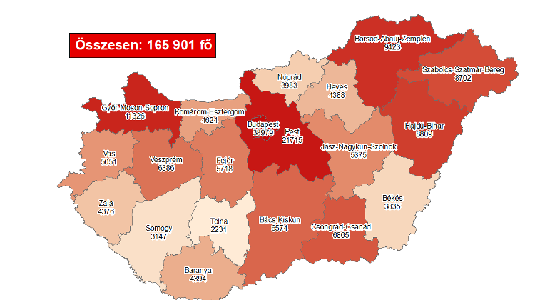 Covid Update: 124,259 Active Cases, 96 New Deaths In Hungary