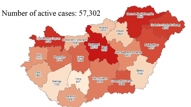 Coronavirus: Active Cases Stand At 57,302 With 69 New Deaths In Hungary