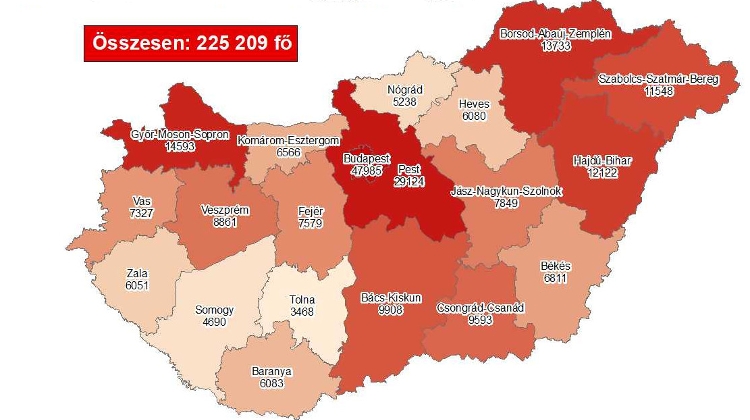 Covid Update: 154,179 Active Cases, 165 New Deaths In Hungary
