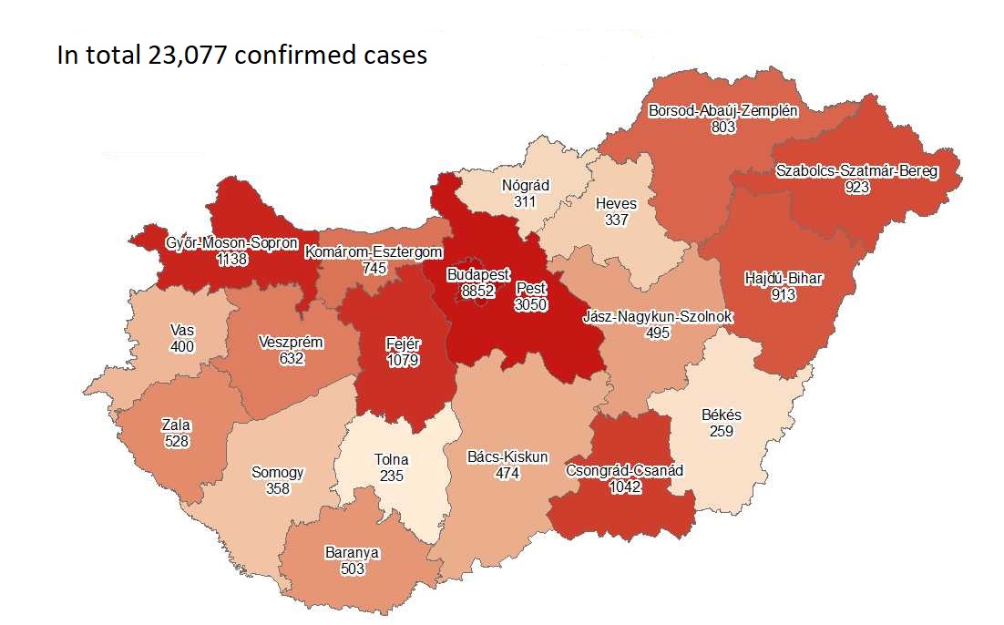 Coronavirus: Active Cases Stand At 16,464 With 12 New Deaths In Hungary