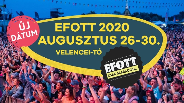 Cancelled: EFOTT Festival, Lake Velence, Hungary 26 - 30 August