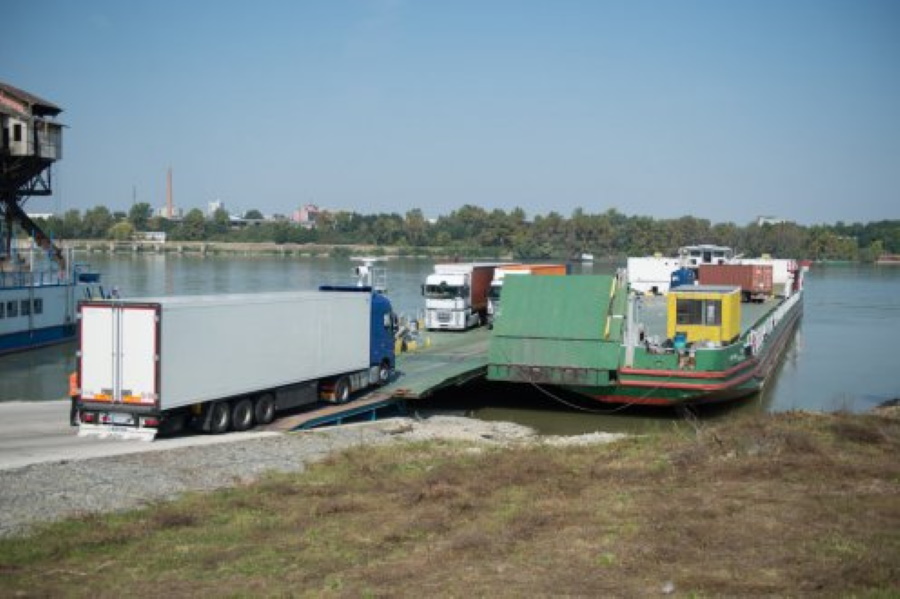 Esztergom Freight Ferry Running Again