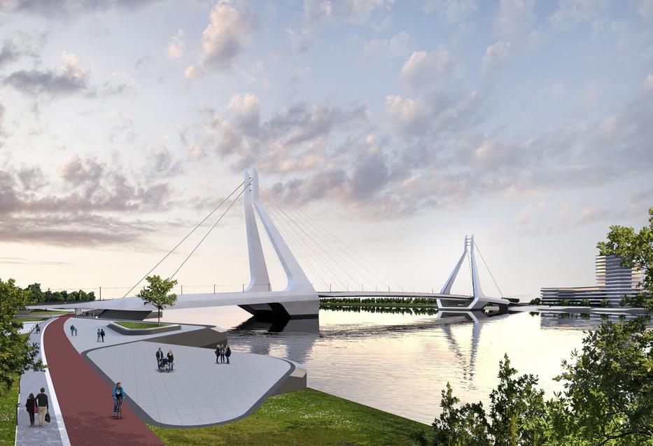 Video: Impressive New Budapest Bridge Planned At Csepel Island