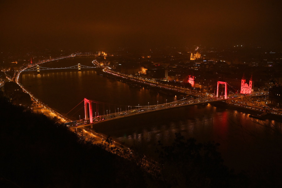 Why Were Key Budapest Landmarks Recently Lit Up In Red?