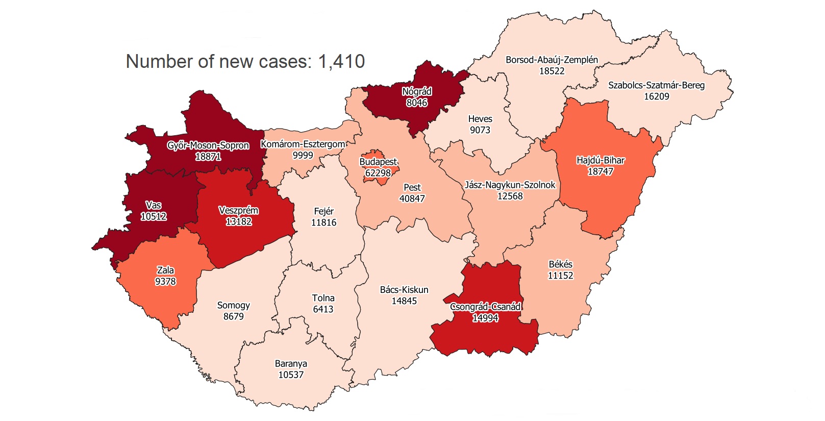Covid Update: 153,504 Active Cases, 114 New Deaths In Hungary