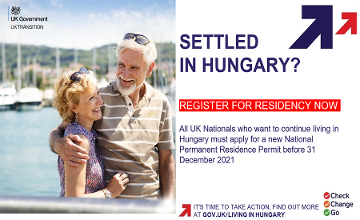 UK Nationals in Hungary Have One Month Left to Apply for Residency UK Nationals in Hungary Have One Month Left to Apply for Residency
