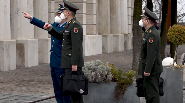 Chinese Defence Minister Visits Presidential Palace In Budapest