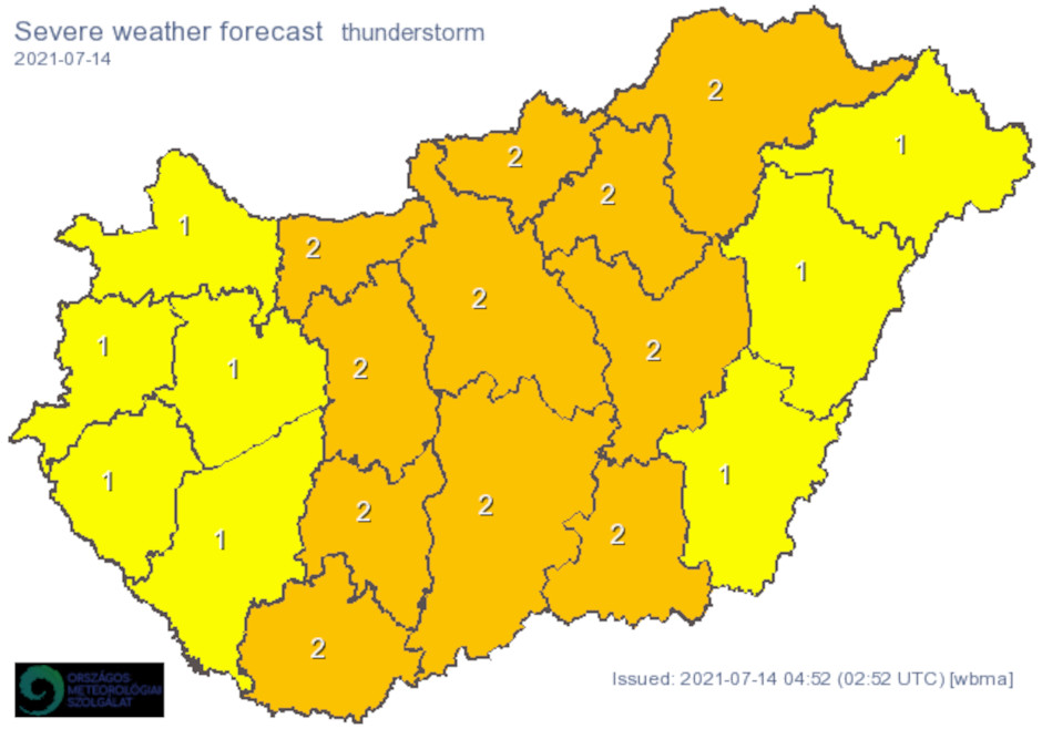 Severe Weather Warning Issued For Today