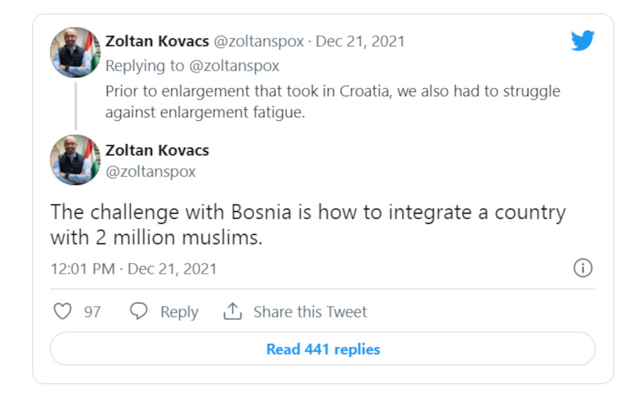Bosnians Condemn PM Orbán’s Statement on Muslims as “Xenophobic and Racist”