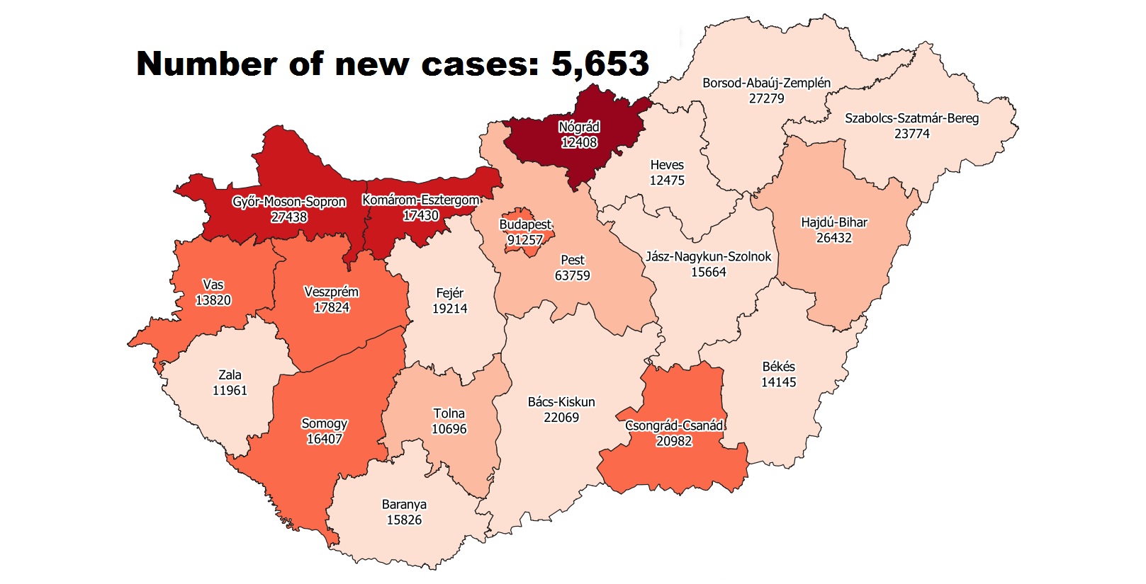 Covid Update: 123,691 Active Cases 179 New Deaths In Hungary